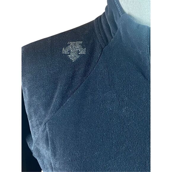 Descente Womens Black Quarter-Zip Pullover Fleece Jacket Size 8 - Picture 2 of 4